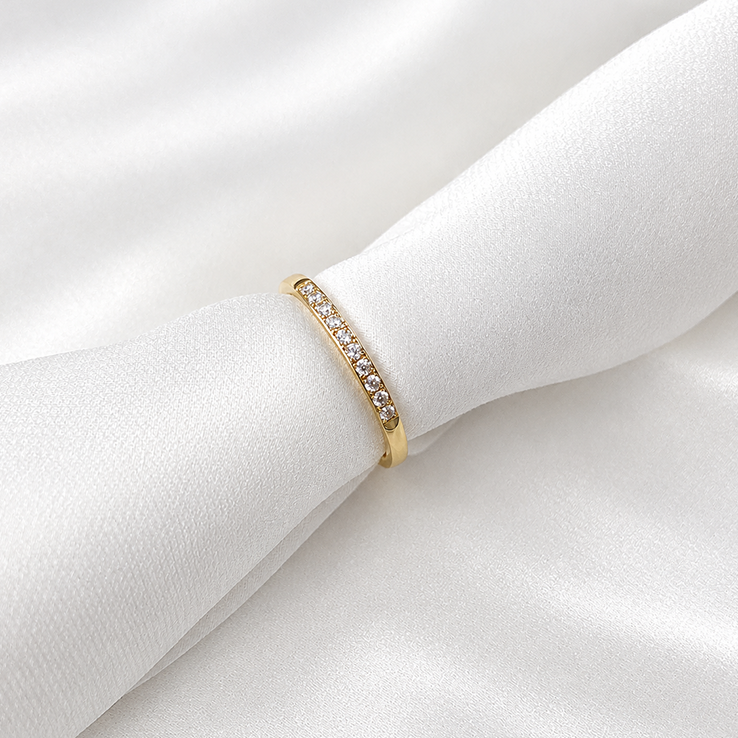 pure half eternity ring