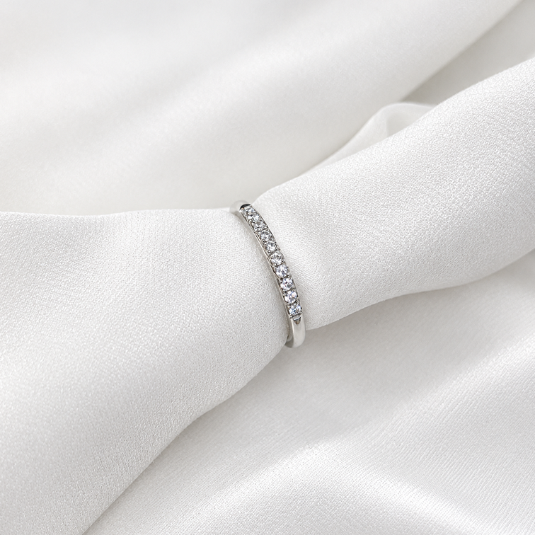 pure half eternity ring