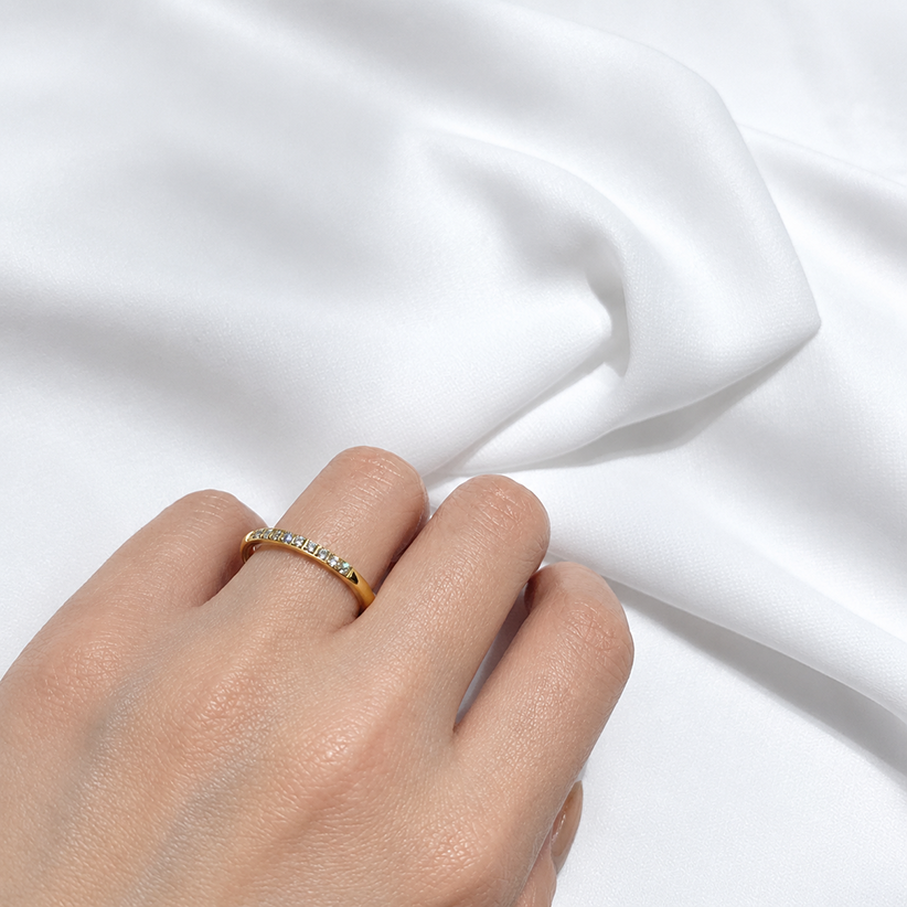 pure half eternity ring