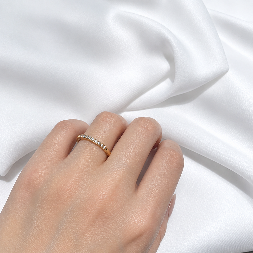 pure half eternity ring