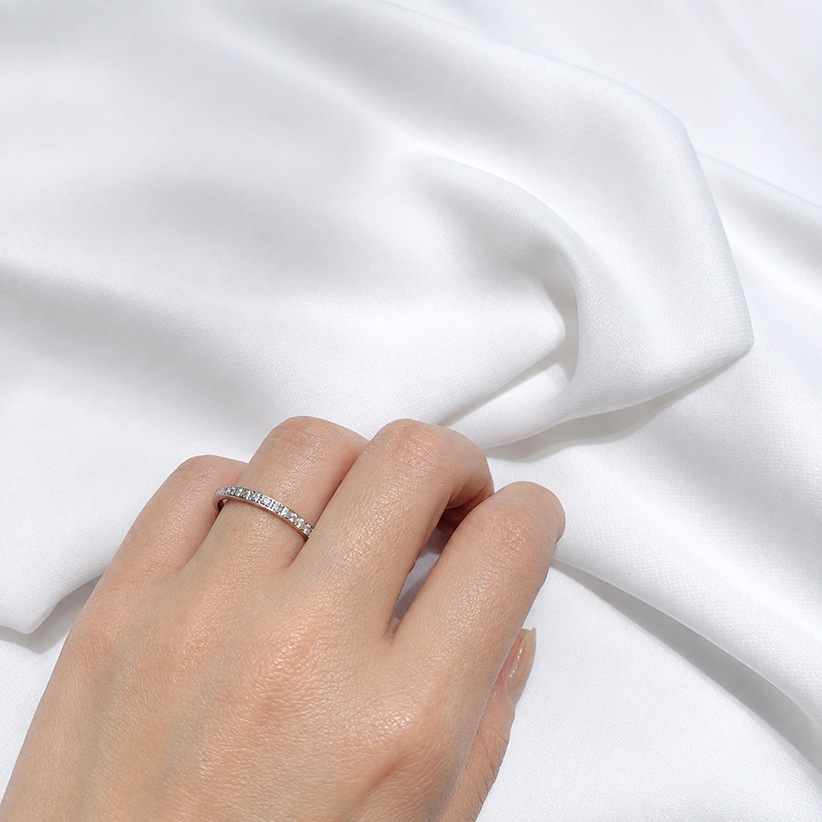 pure half eternity ring