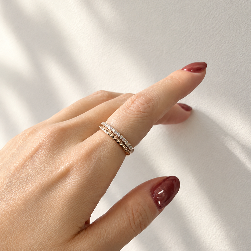 pure half eternity ring