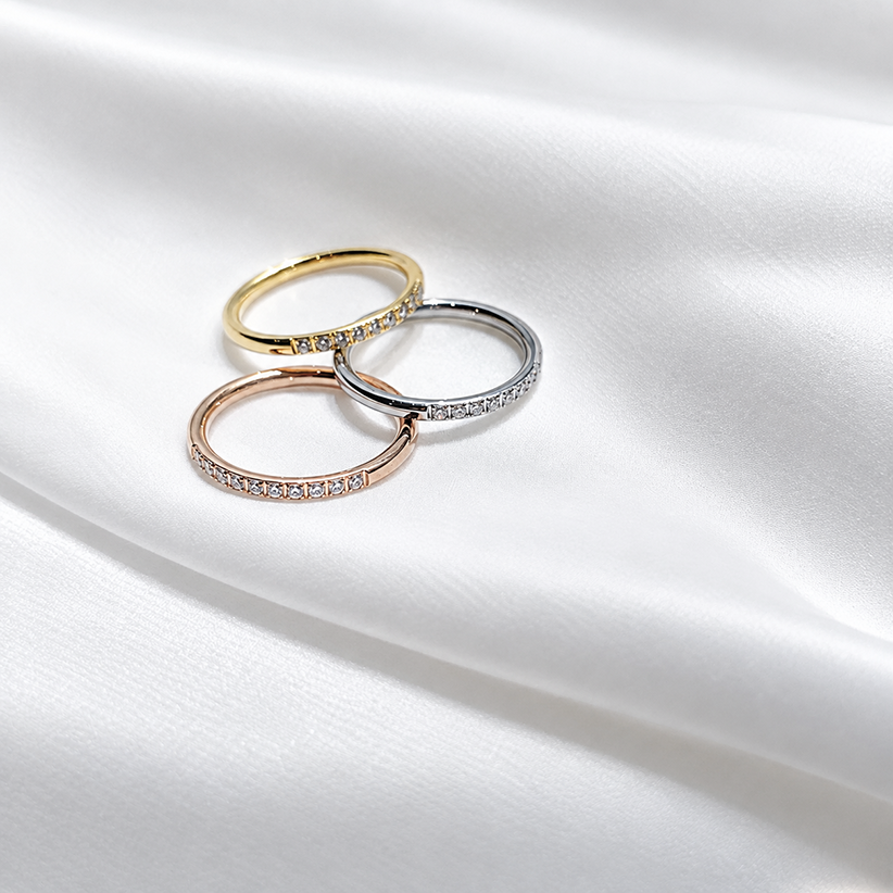 pure half eternity ring