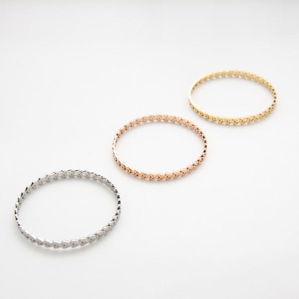 Eternity heart bangle