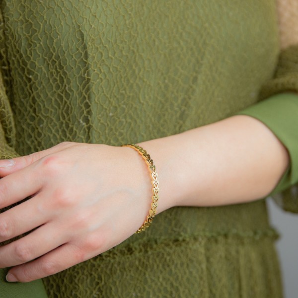 Eternity heart bangle
