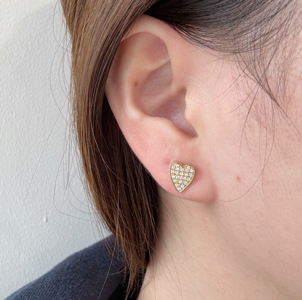 sw heart stud pierce