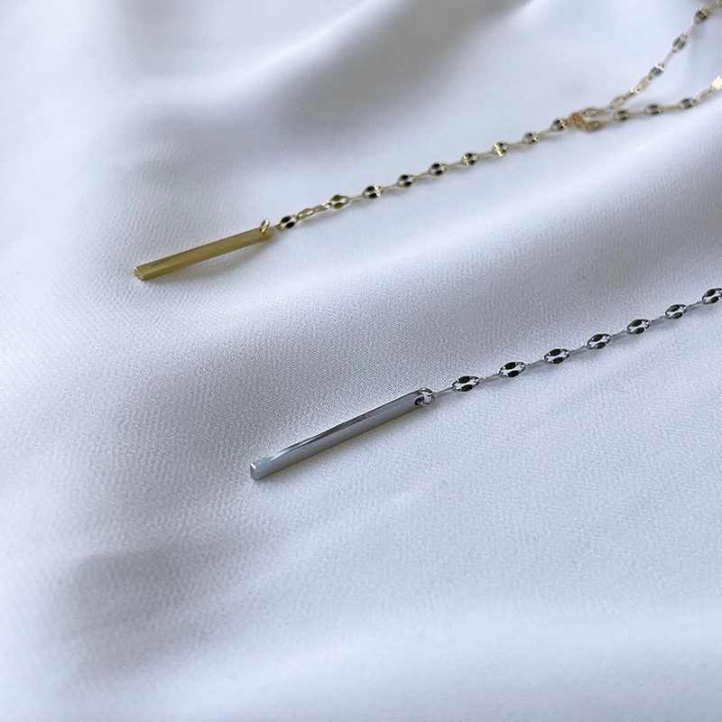 Long flower chain necklace