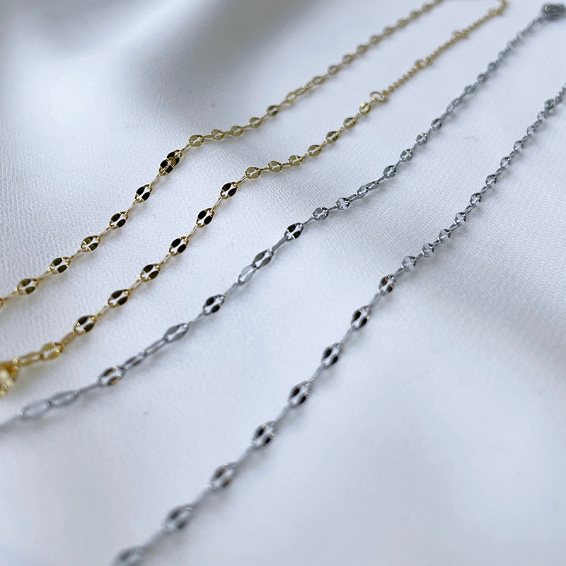 Long flower chain necklace