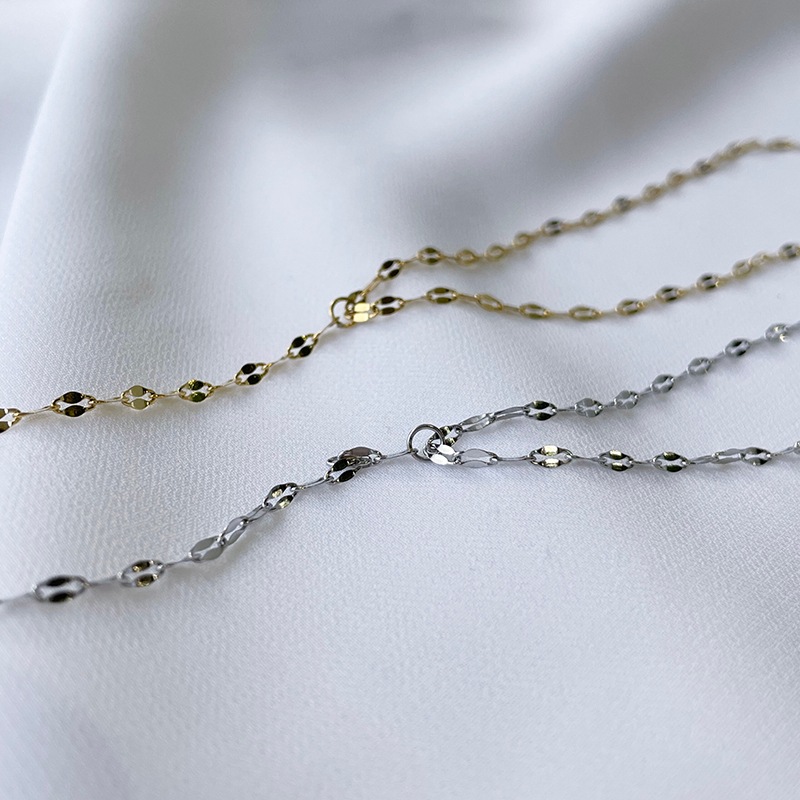 Long flower chain necklace