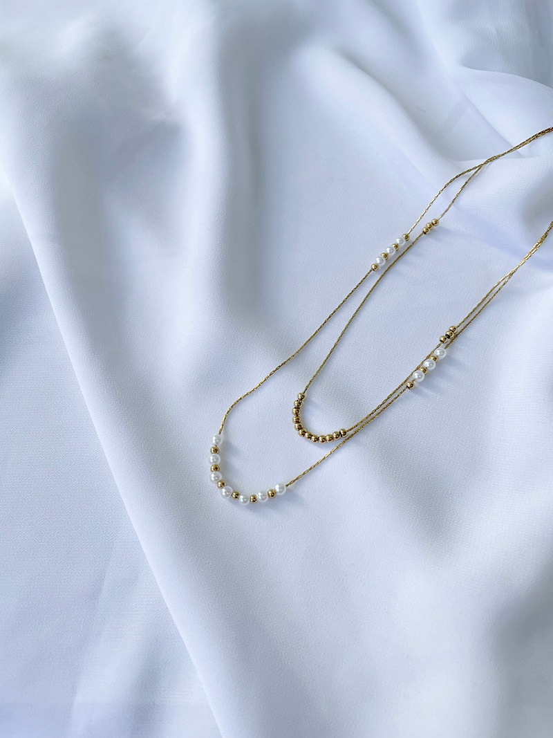2strand pearl necklace
