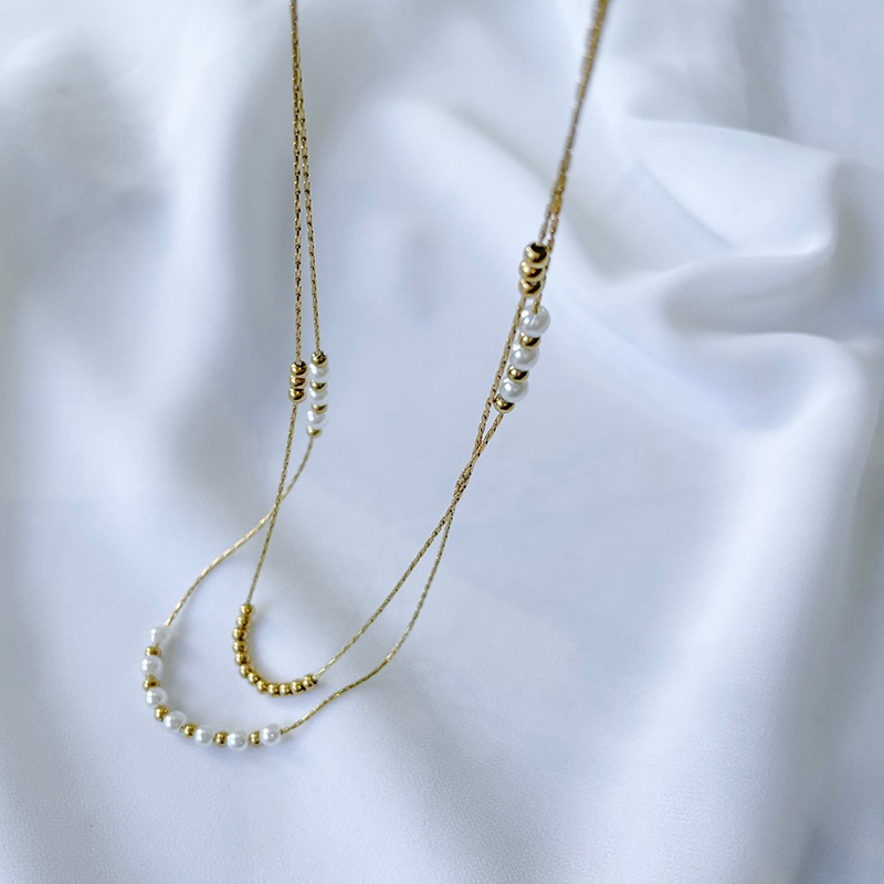 2strand pearl necklace