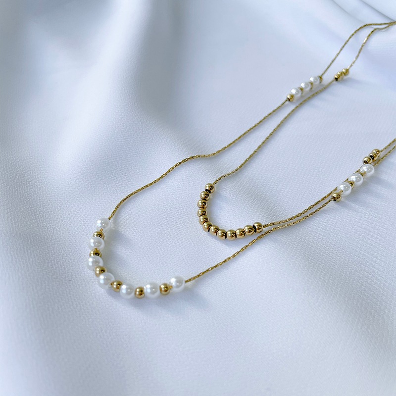 2strand pearl necklace