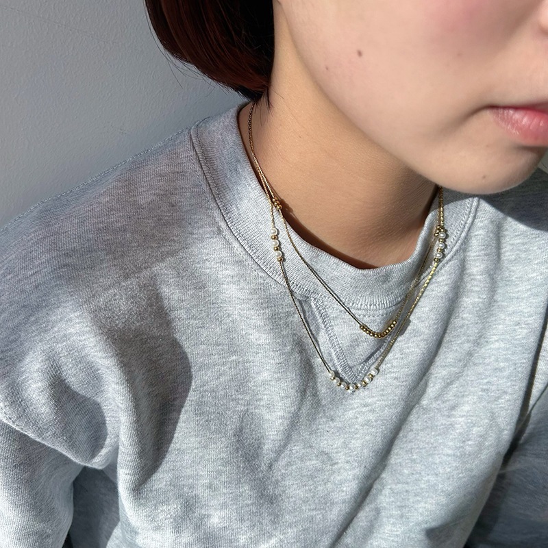 2strand pearl necklace