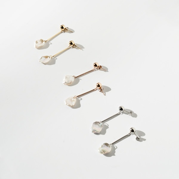 stick pearl pierce / earring