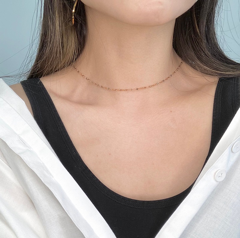 Flower chain necklace