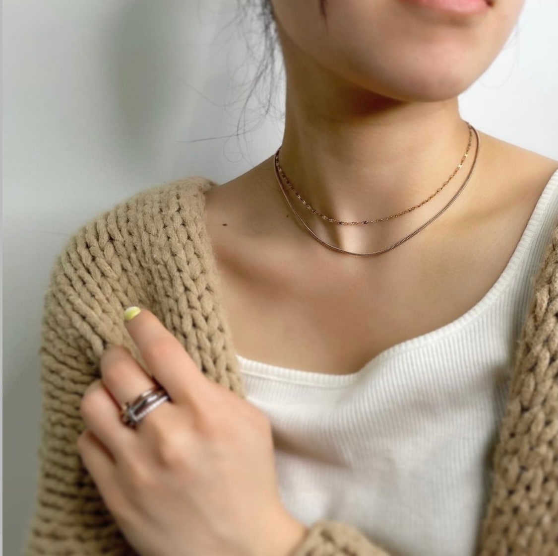 Flower chain necklace