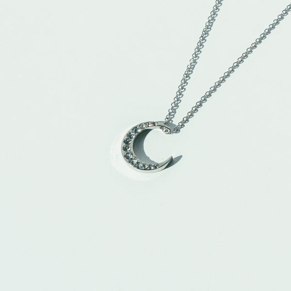 sw moon motif necklace
