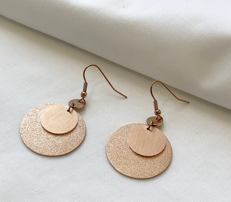 w circle plate pierce / earring
