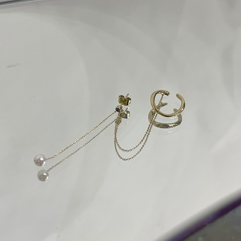 one by one chain earcuff pierce