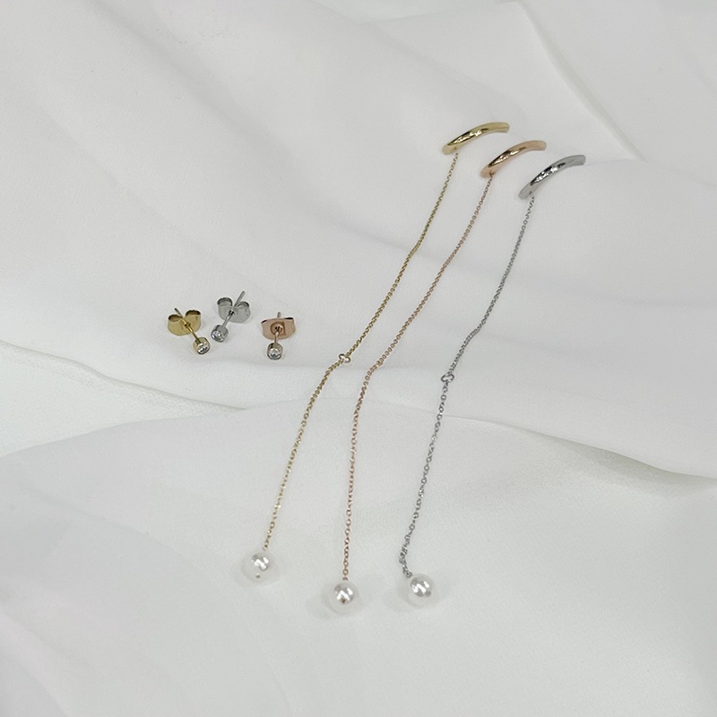 one by one chain earcuff pierce