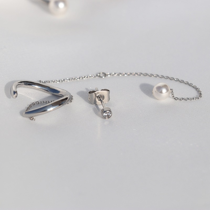one by one chain earcuff pierce