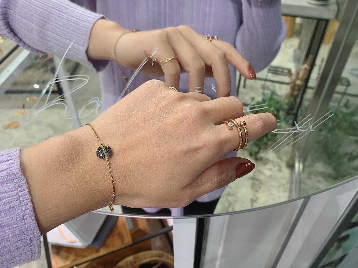 minimal plate bracelet