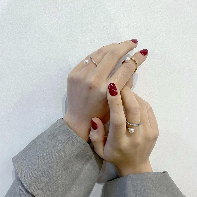 sw twist pearl ring
