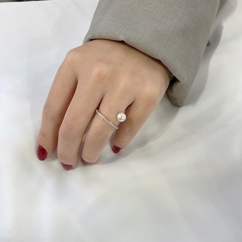 sw twist pearl ring