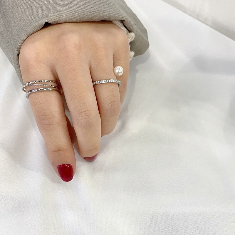 sw twist pearl ring