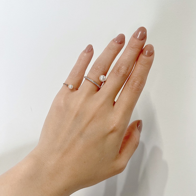 sw twist pearl ring