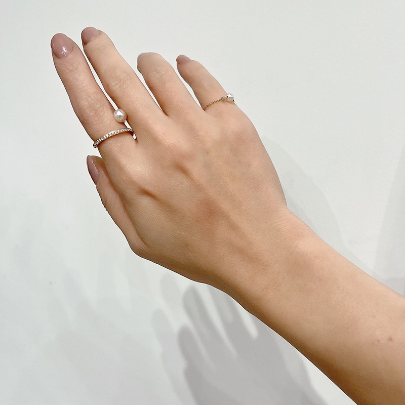 sw twist pearl ring