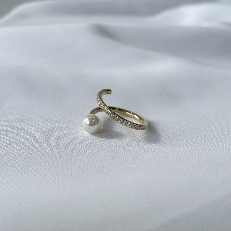 sw twist pearl ring