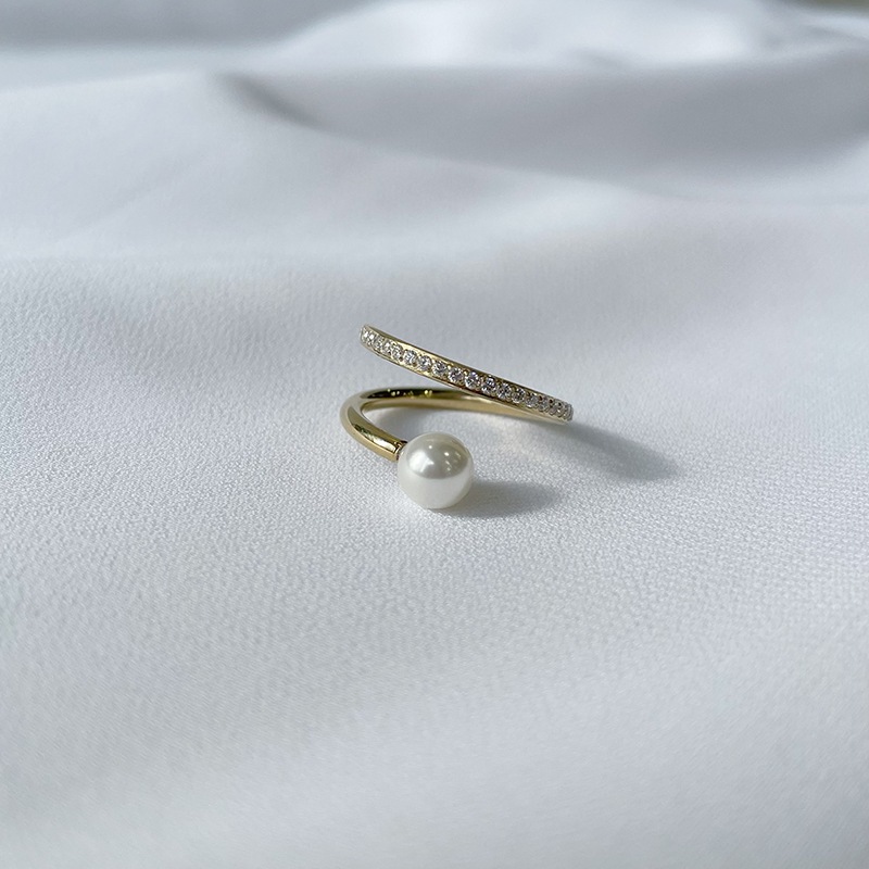 sw twist pearl ring