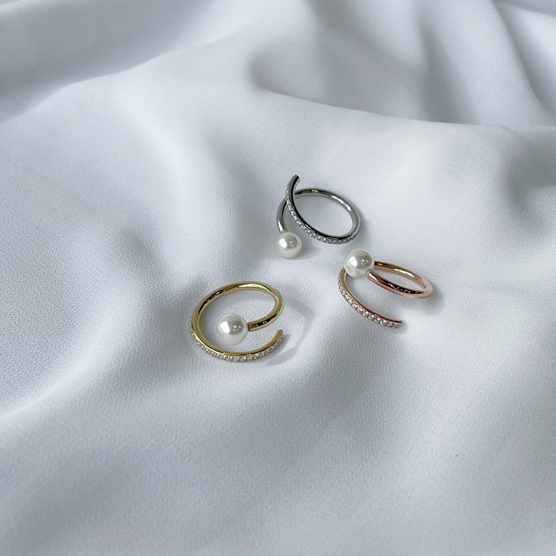 sw twist pearl ring