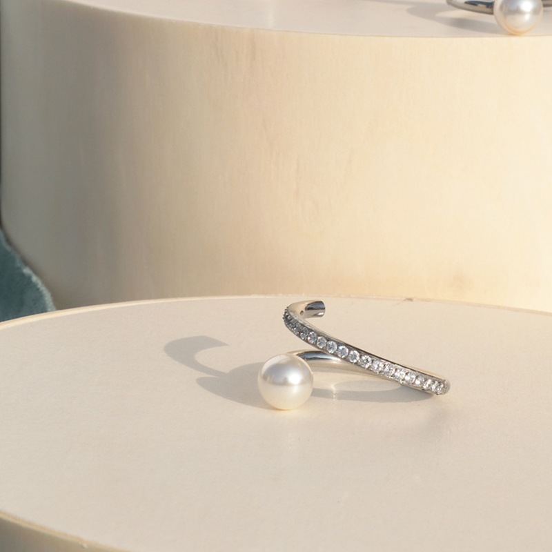 sw twist pearl ring