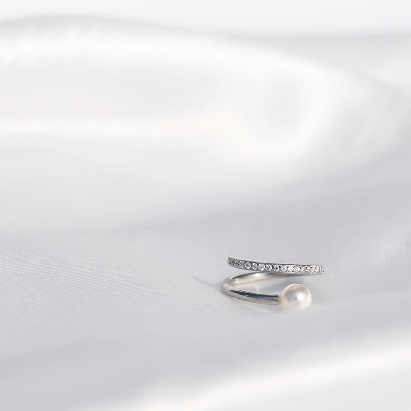 sw twist pearl ring