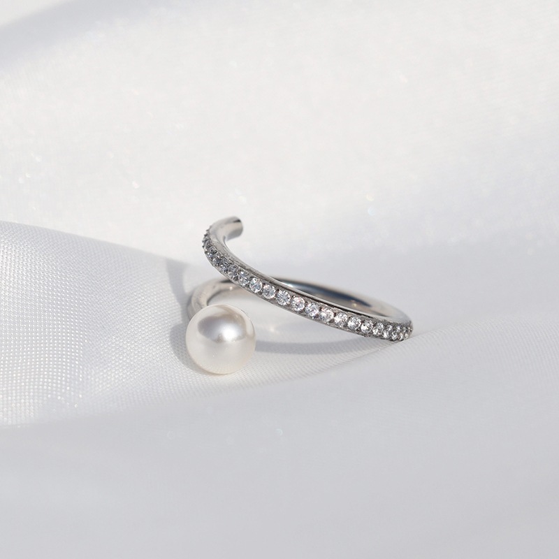 sw twist pearl ring