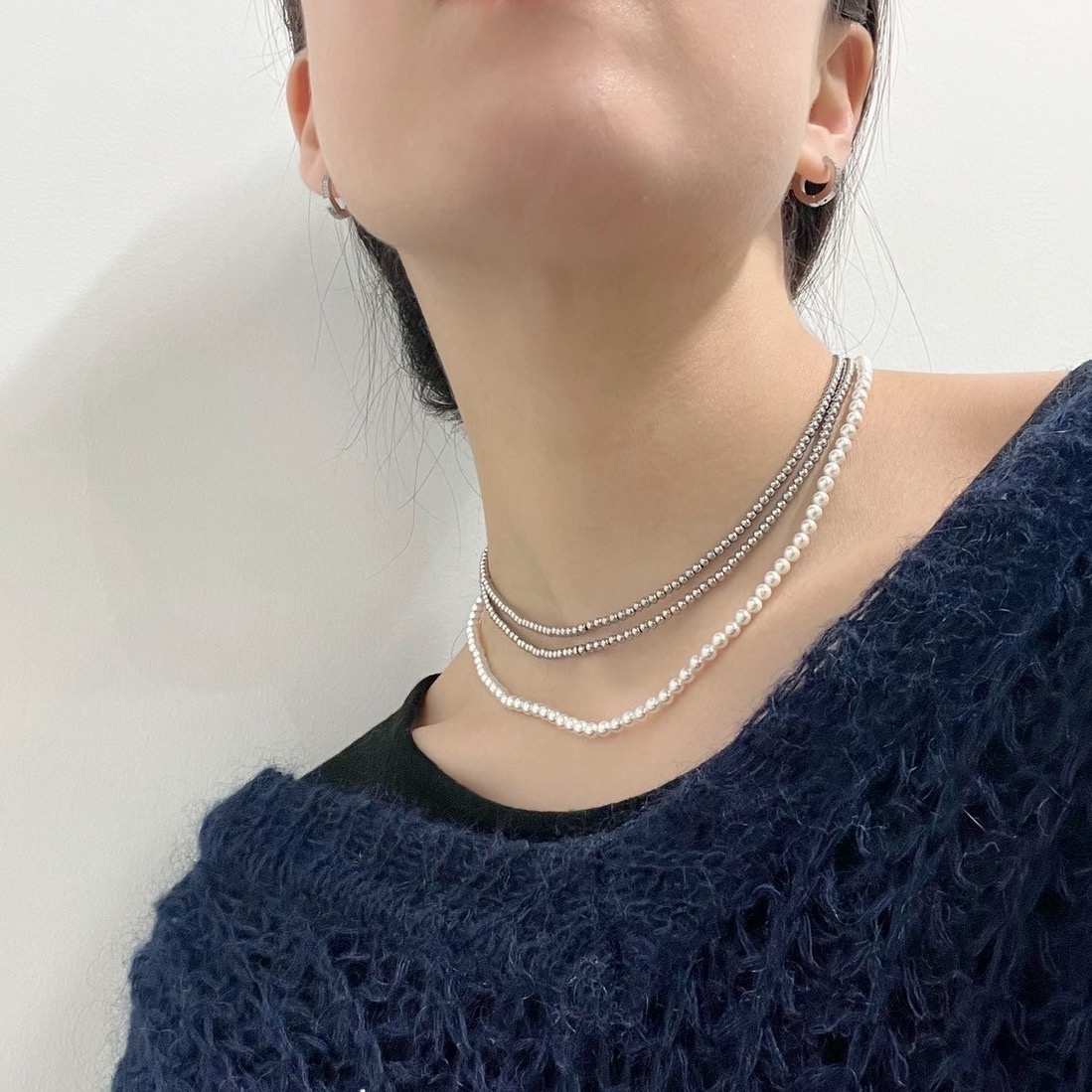 many way pearlbeads long necklace