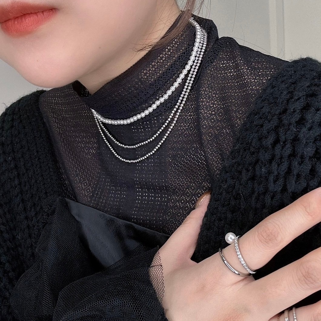 many way pearlbeads long necklace