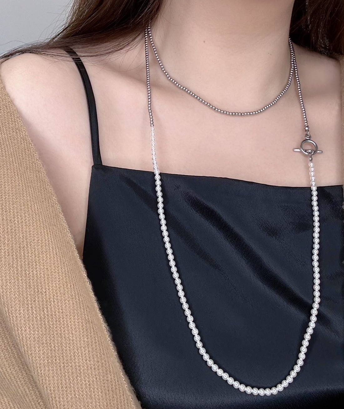 many way pearlbeads long necklace
