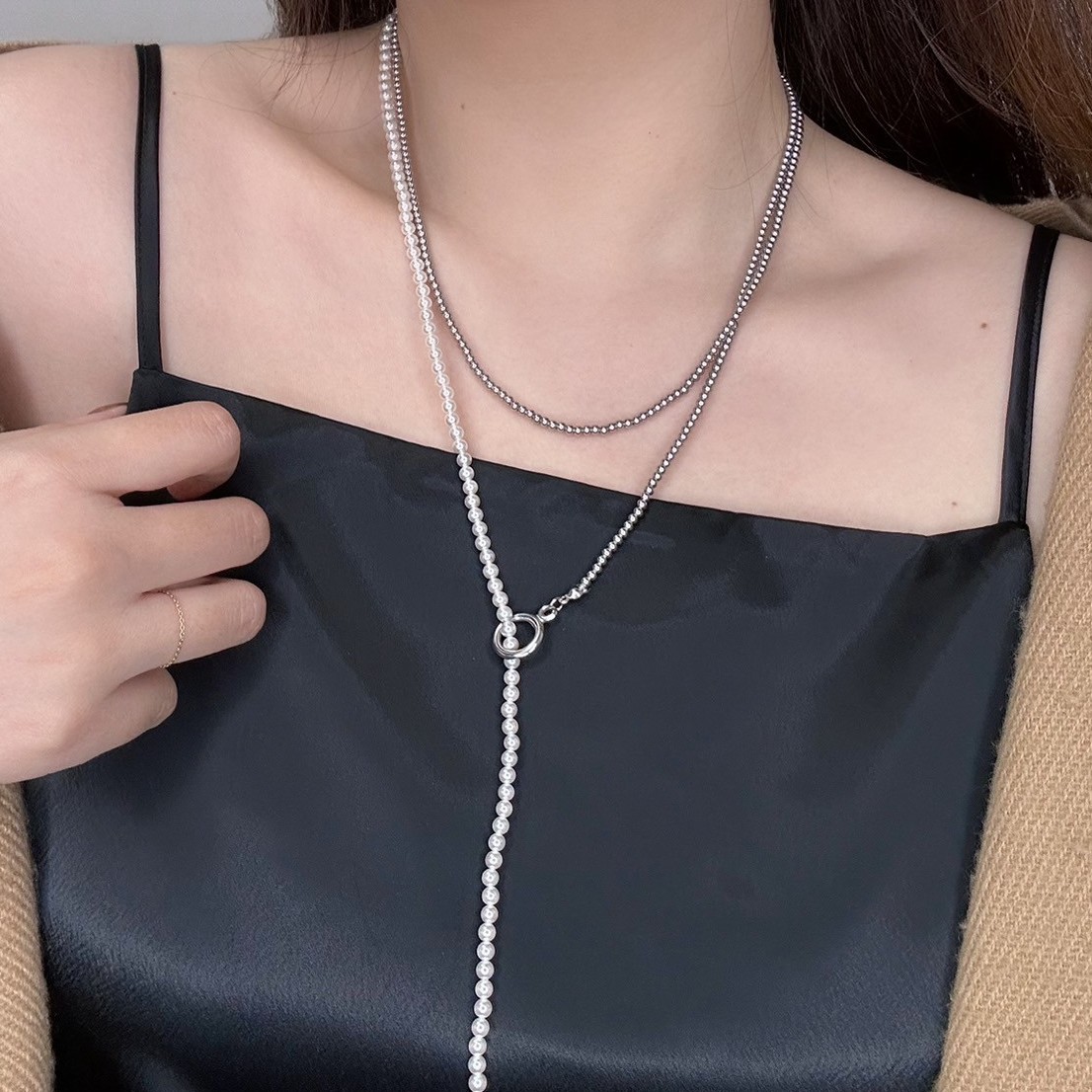 many way pearlbeads long necklace