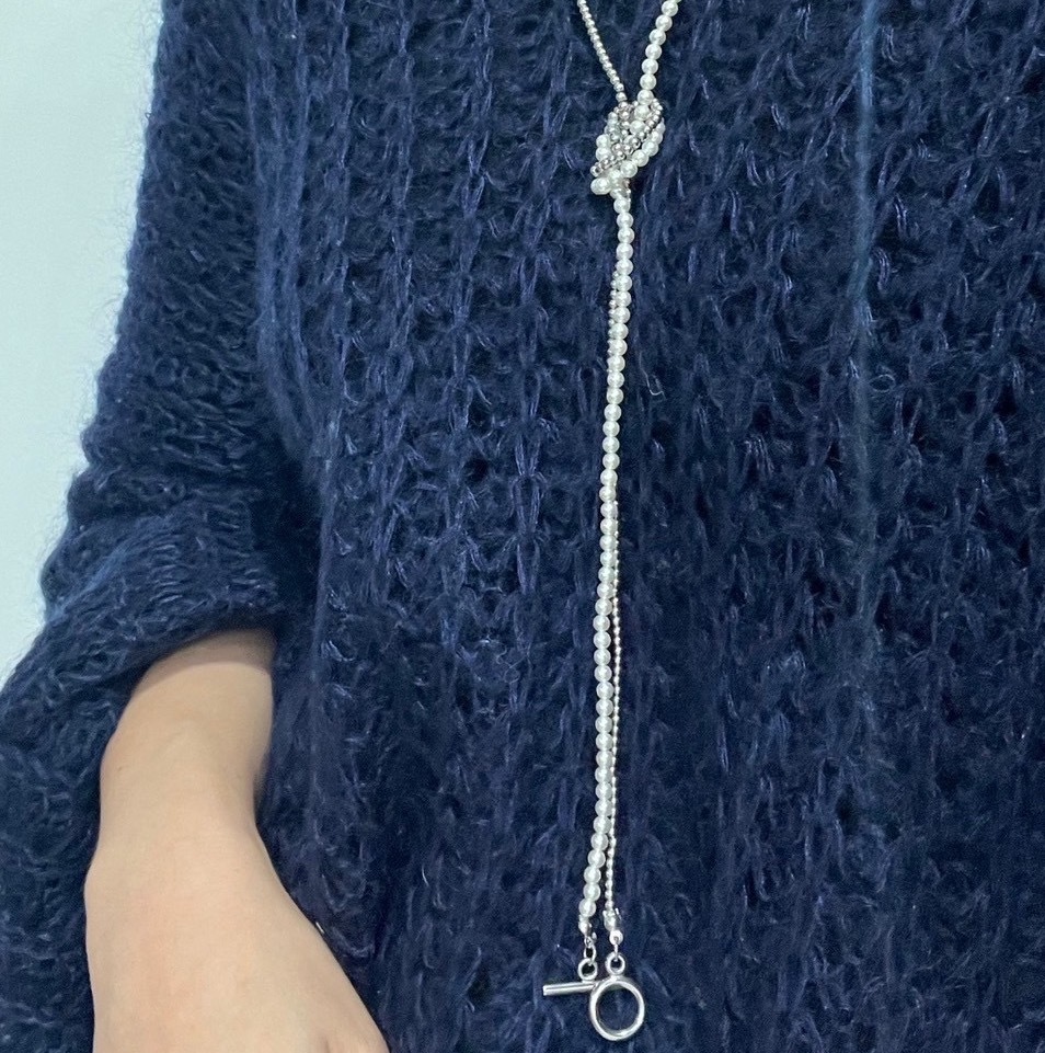 many way pearlbeads long necklace