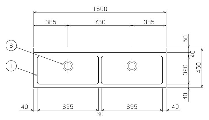 ���� �ޥ를�����إ��� BS2-154 �ָ�1500�߱���450�߹⤵800mm �Хå������ɤ��� ����̵���ʲ��졦�̳�ƻ������Υ�������� �᡼�����ݾ�1ǯ