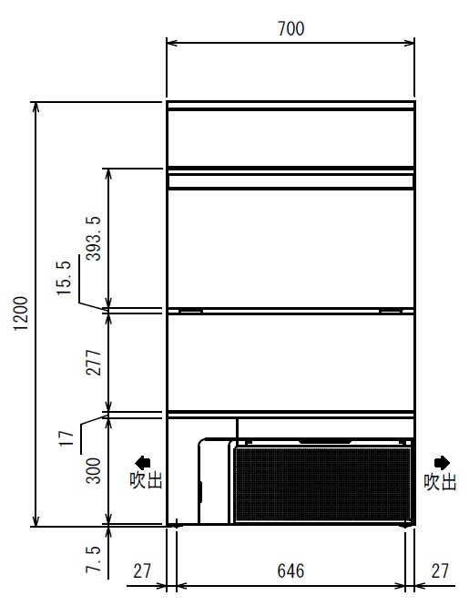 ʡեޥ쥤ưɹkgסFIC-75KVXʵ졡FIC-A75KV3ˡ700߱500߹⤵1200mm᡼ľ̵ʰΥ˼־Ϥ֡ӡ᡼ݾڣǯ