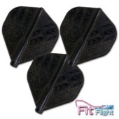 COSMO DARTS(�����������) [�ե饤��] Fit Flight(�ե��åȥե饤��) Printed Series(�ץ��ƥåɥ��꡼��) STEALTH2(���ƥ륹2) D�֥�å�