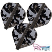 COSMO DARTS(�����������) [�ե饤��] Fit Flight(�ե��åȥե饤��) Printed Series(�ץ��ƥåɥ��꡼��) Liquid Camo B(�ꥭ�åɥ��� B) �֥�å�
