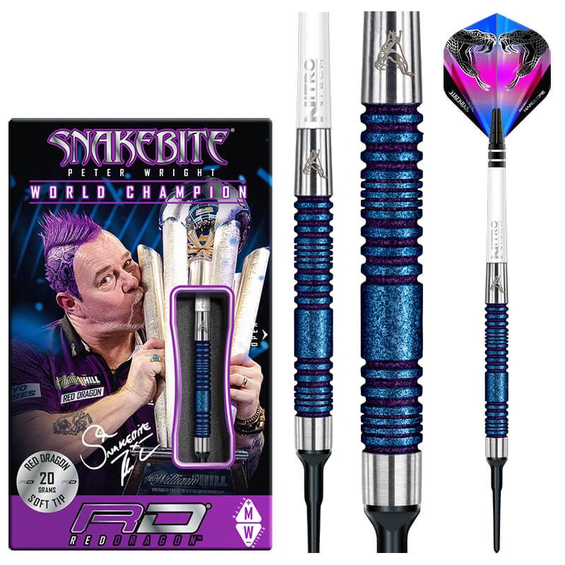 Red Dragon(��åɥɥ饴��) [�Х��] Peter Wright Snakebite Euro11 Blue Element World Cup SE(�ԡ������饤�� ���͡����Х��� �桼�� �֥롼������� ���ɥ��å�SE) 2BA 20g �ԡ������饤�������ǥ�