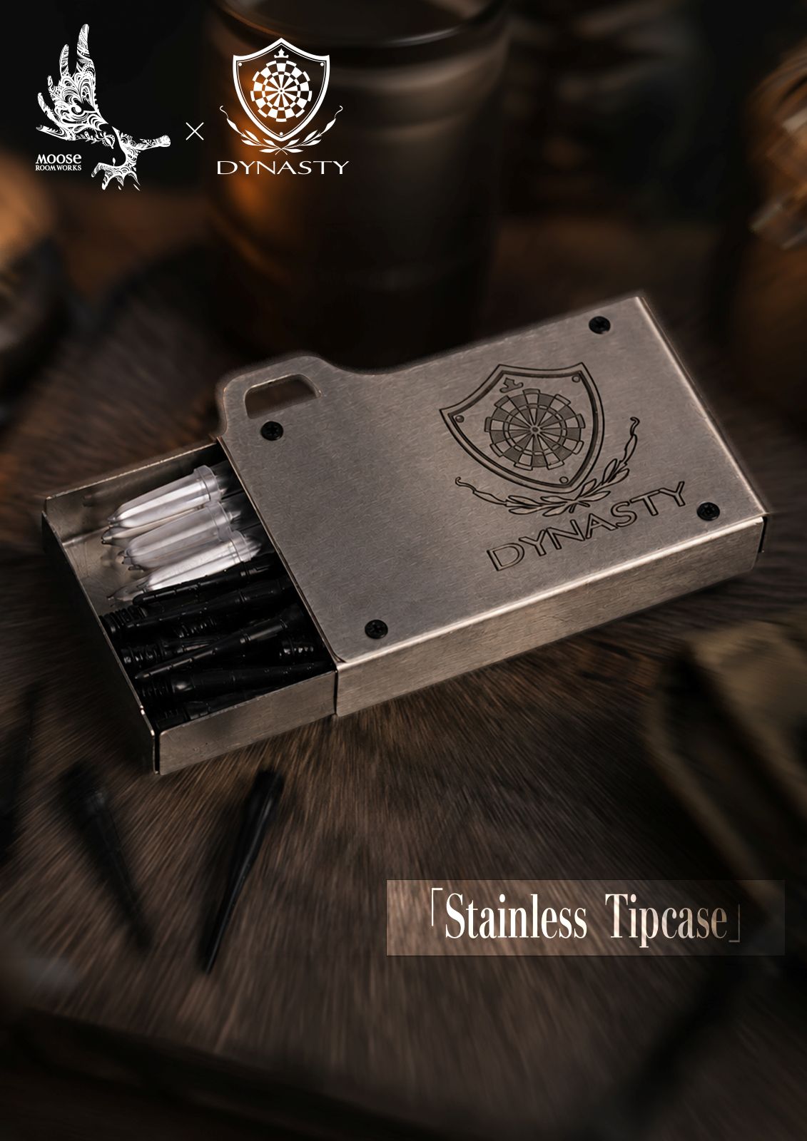 DYNASTY(�����ʥ��ƥ�) [��ʪ������] MOOSE ROOM WORKS��DYNASTY(�ࡼ���롼�������ߥ����ʥ��ƥ�) Stainless Tipcase(���ƥ�쥹���åץ�����)