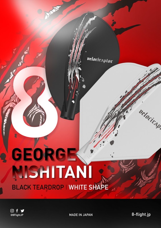 TARGET(�������å�) [�ե饤��] 8 FLIGHT(�����ȥե饤��) GEORGE NISHITANI(��ë����)�����ǥ� - TEARDROP BLACK(�ƥ����ɥ��å� �֥�å�)