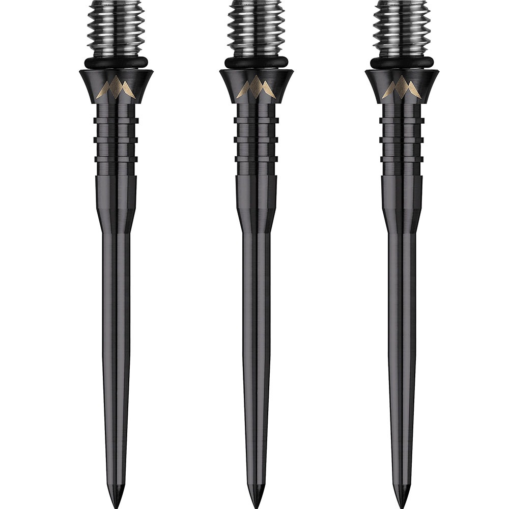 MISSION DARTS(�ߥå���������) [����С������] Titan Pro Conversion Dart Points Grooved / Smooth(������ץ� ����С������ݥ���� ���롼��/���ࡼ��) - Black(�֥�å�)